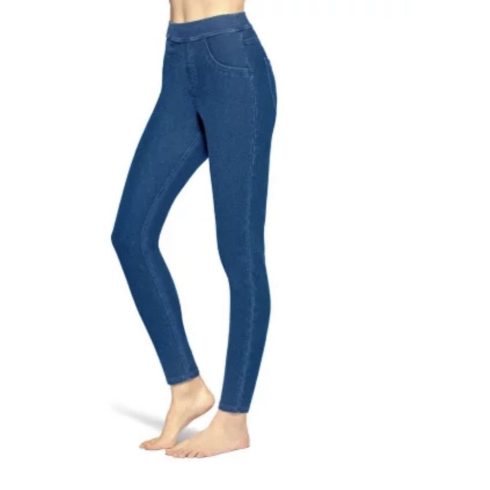 Utopia By Hue Ladies Denim Plue Size Legging NWT